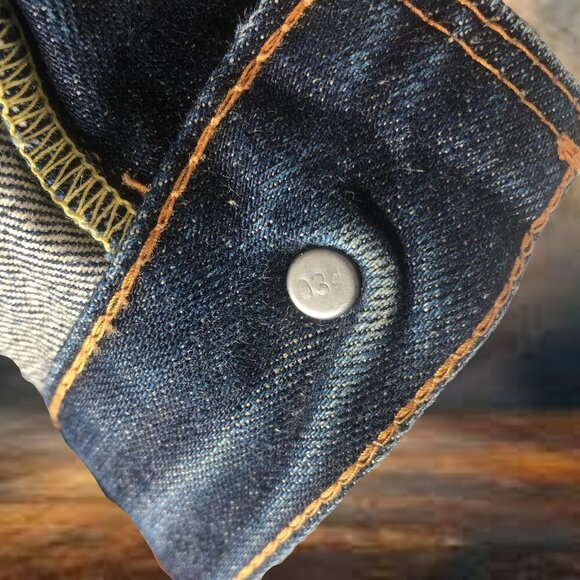 Men’s Vintage Selvedge Levis 505-0217 ,034 button - Picture 11 of 13